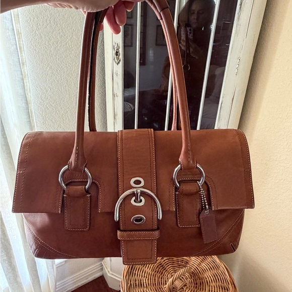 Vintage Coach Soho Hampton Satchel Leather Handbag - Picture 2 of 16